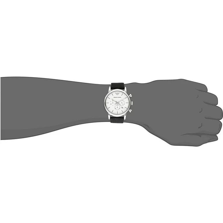 Emporio Armani AR1807 Black Leather Men's Watch