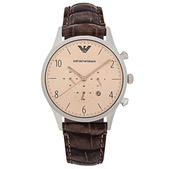 Emporio armani レザーコート　イタリア製　38 EMPORIO ARMANI (エンポリオアルマーニ) フルジップ＆ボタン スタンド