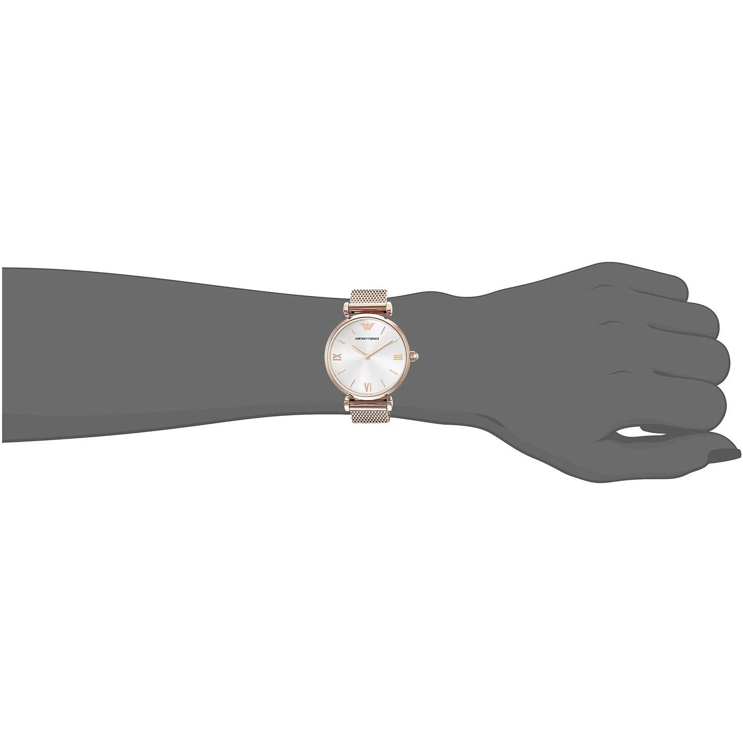 Emporio Armani AR1956 Retro Rose Gold-tone Women's Watch
