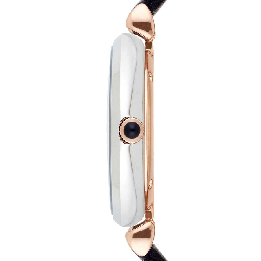 エンポリオアルマーニ レディース 時計 ネイビー レザー AR1989 Emporio AR1989 Armani Retro Women's Watch