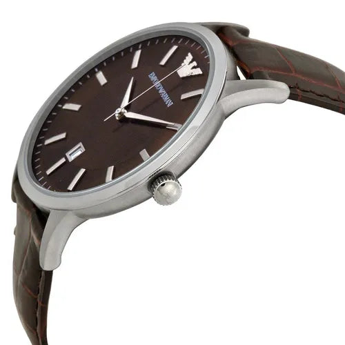 Emporio Armani AR2413 Dress Brown Leather Men's Watch