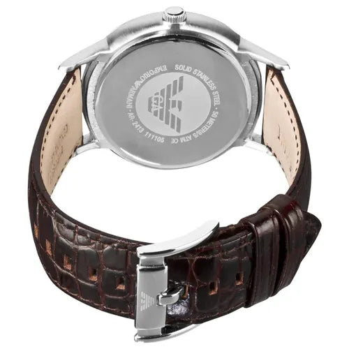 Emporio Armani AR2413 Dress Brown Leather Men's Watch