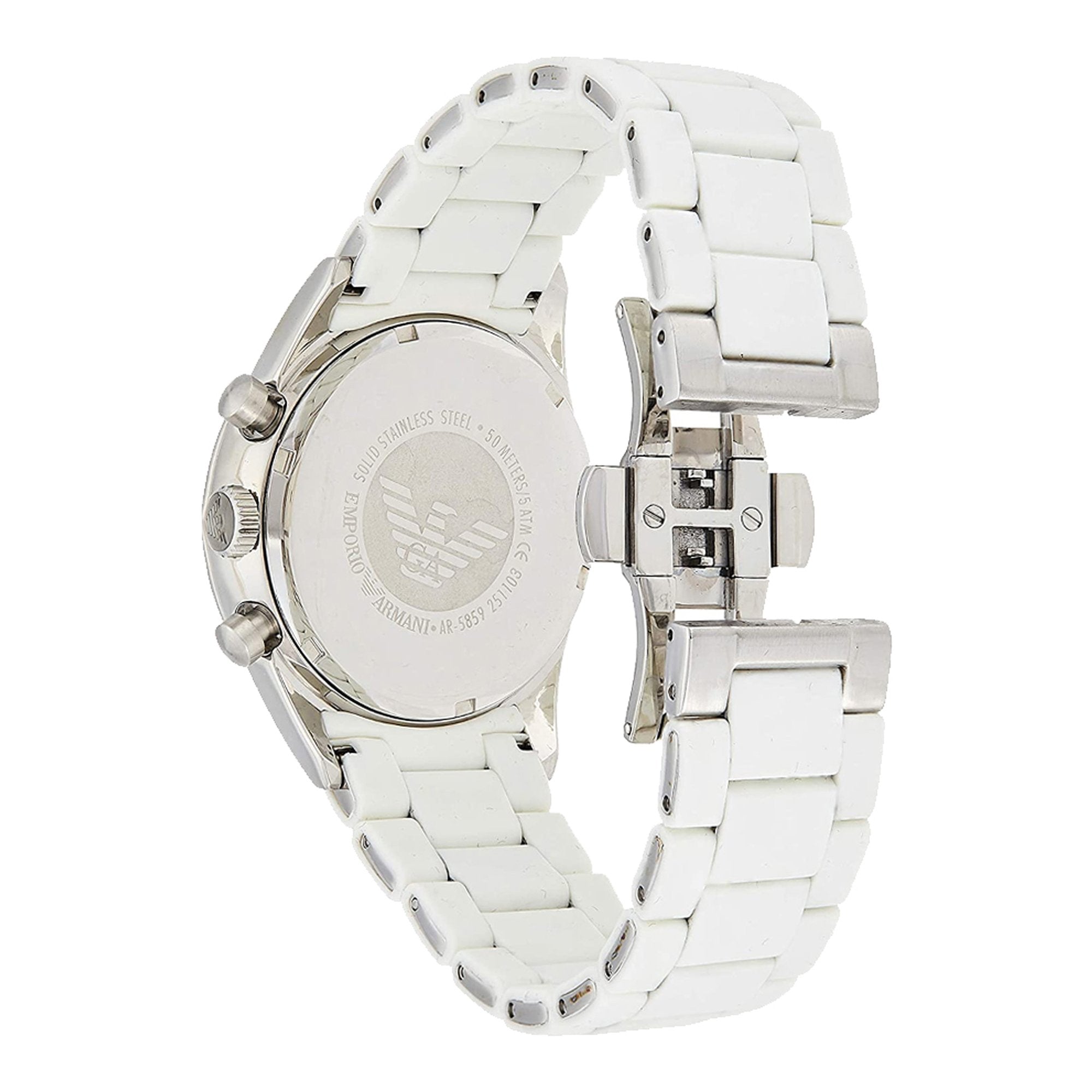 Emporio Armani AR5859 White Dial Men's Watch