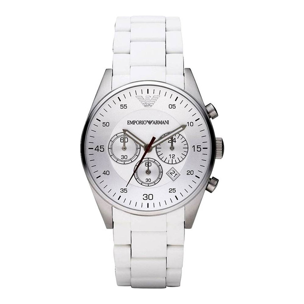 Emporio Armani AR5859 White Dial Men's Watch