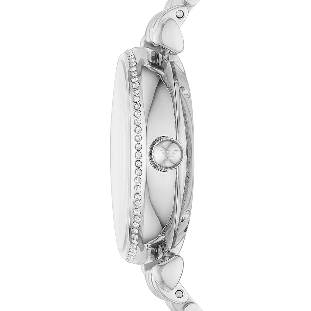 NWT! Rare! Emporio Armani AR60022 Automatic Crystal Silver Dial Women\'s Watch Emporio Armani Emporio Armani Automatic Crystal Silver Dial  main image 4