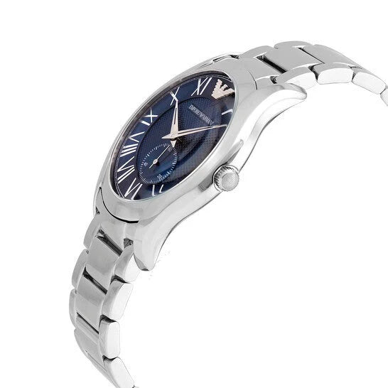Emporio Armani AR11085 Valente Quartz Blue Dial Silver Steel 