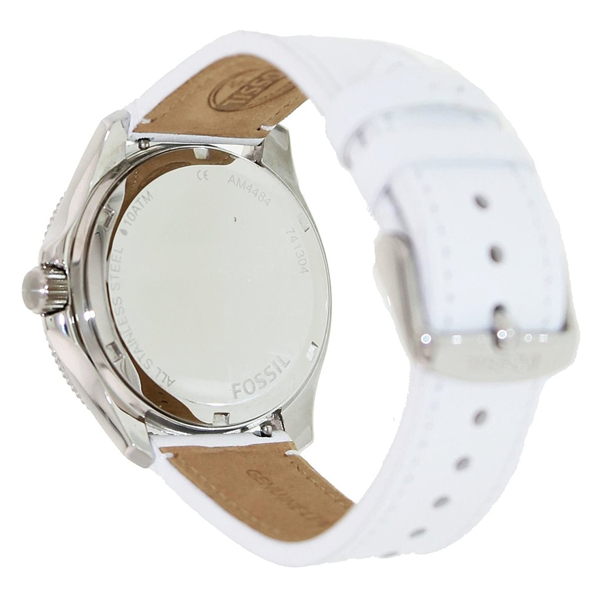 Fossil AM4484 Cecile White Leather Women's Watch