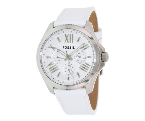 Fossil AM4484 Cecile White Leather Women's Watch