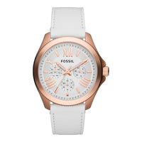 Fossil AM4486 Cecile White Leather Women's Watch