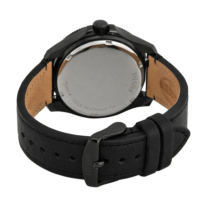 Fossil AM4523 Cecile Black Leather Men's Watch