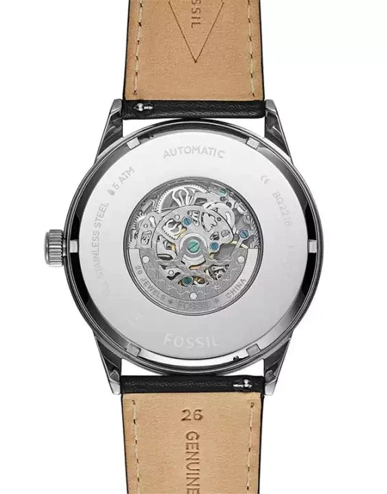 Fossil BQ2216 Flynn Black Leather Men's Watch