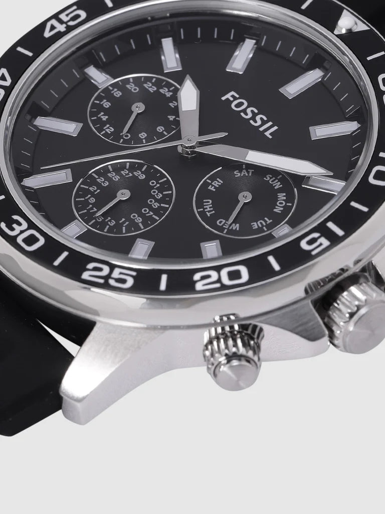 Fossil BQ2494 Bannon Black Silicone Men's Watch