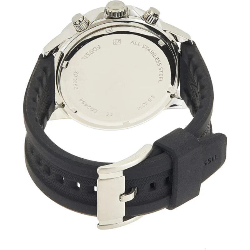 Fossil BQ2494 Bannon Black Silicone Men's Watch