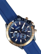 Fossil BQ2498 Bannon Blue Silicone Men's Watch