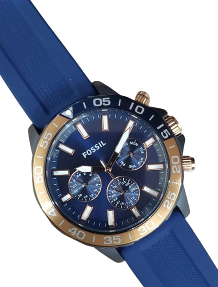 Fossil BQ2498 Bannon Blue Silicone Men's Watch