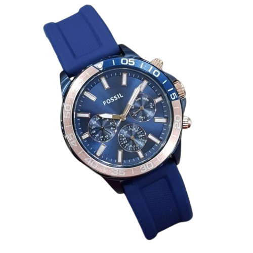 Fossil BQ2498 Bannon Blue Silicone Men's Watch