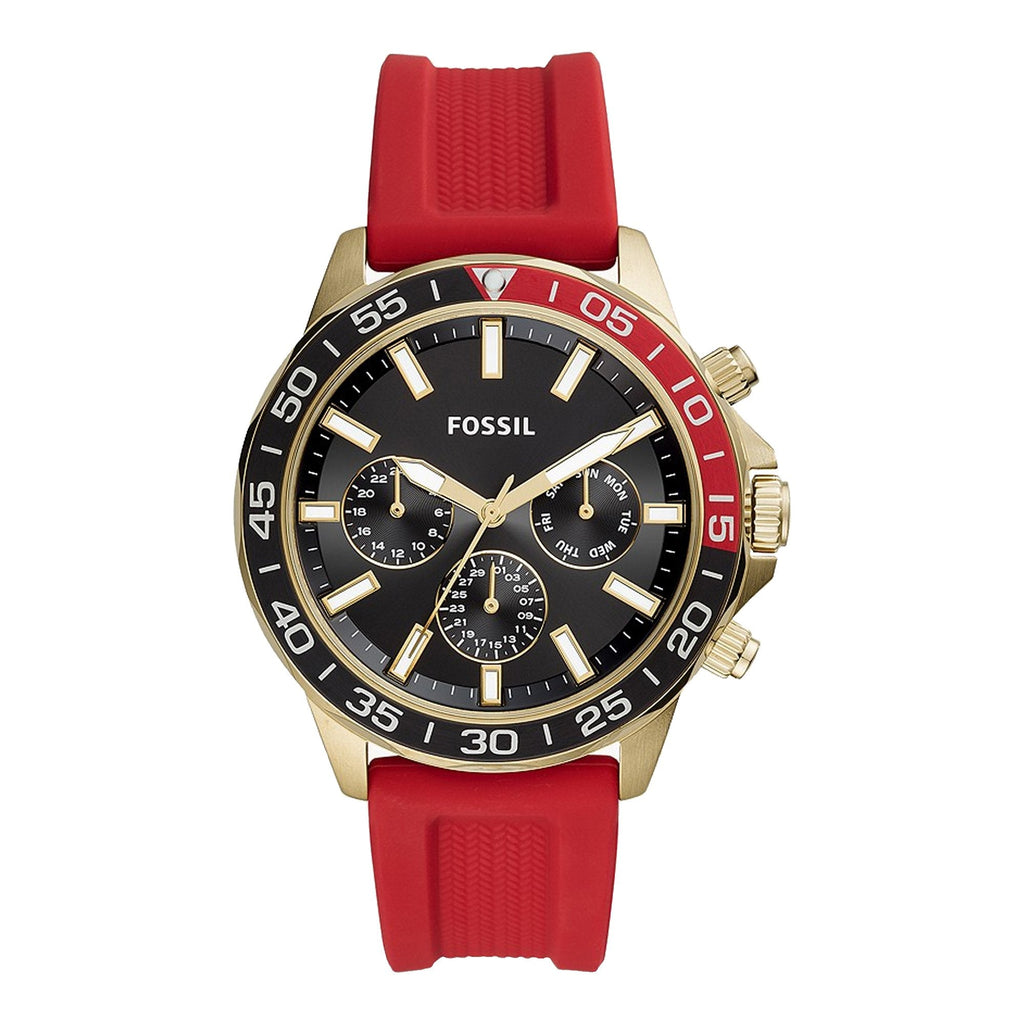 Fossil BQ2499 Bannon Multifunction Red Silicone Men's Watch