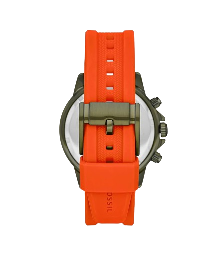 Fossil BQ2500 Bannon Orange Silicone Men's Watch