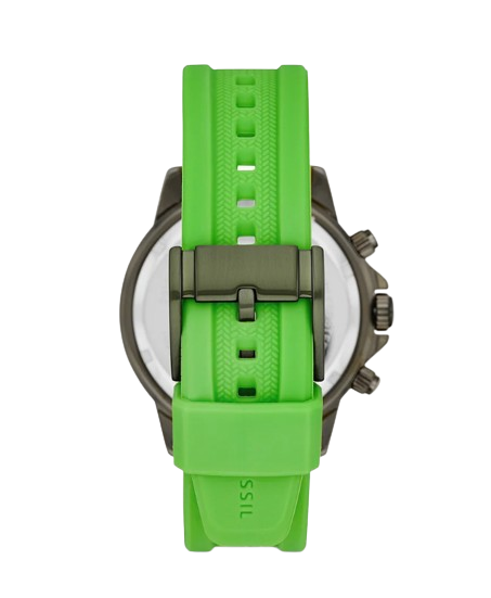 Fossil BQ2501 Quartz Green Silicone Strap Green Dial Men’s Watch