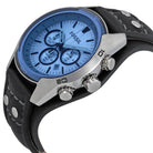 Fossil CH2564 Coachman Stainless Steel and Leather Casual Cuff Quartz Men's Watch