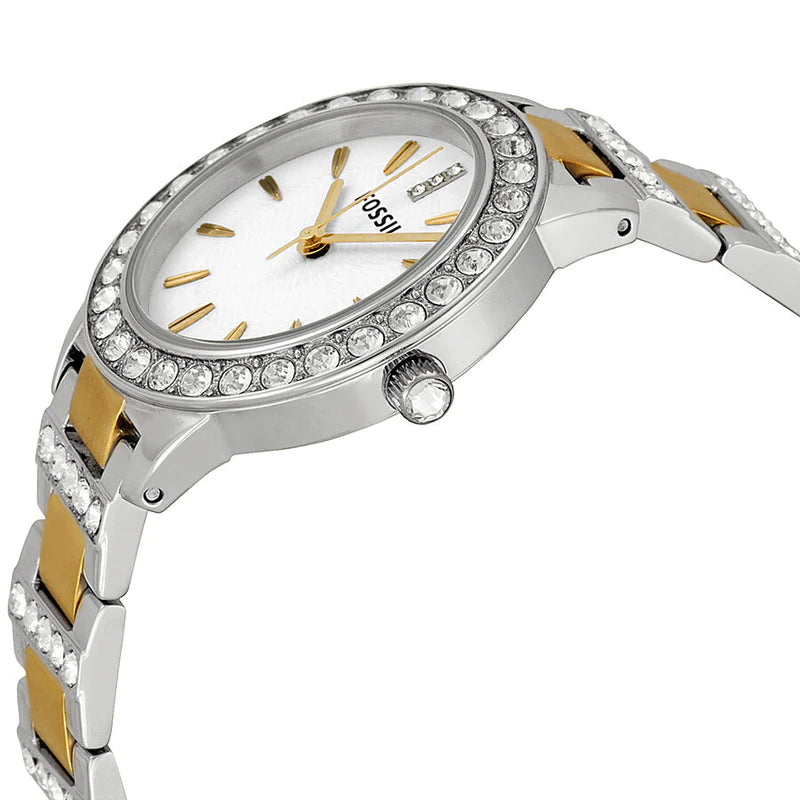 Fossil ES2409 Crystal Two-tone Women's Watch