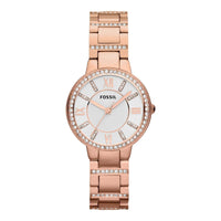 Fossil ES3284 Virginia Stainless Steel Crystal-Accented Dress Quartz Women's Watch