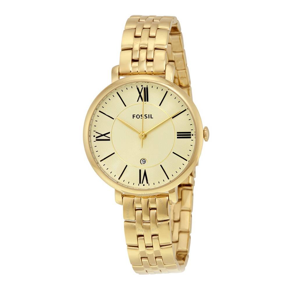 Fossil ES3434 Jacqueline Champagne Dial Gold-tone Women's Watch