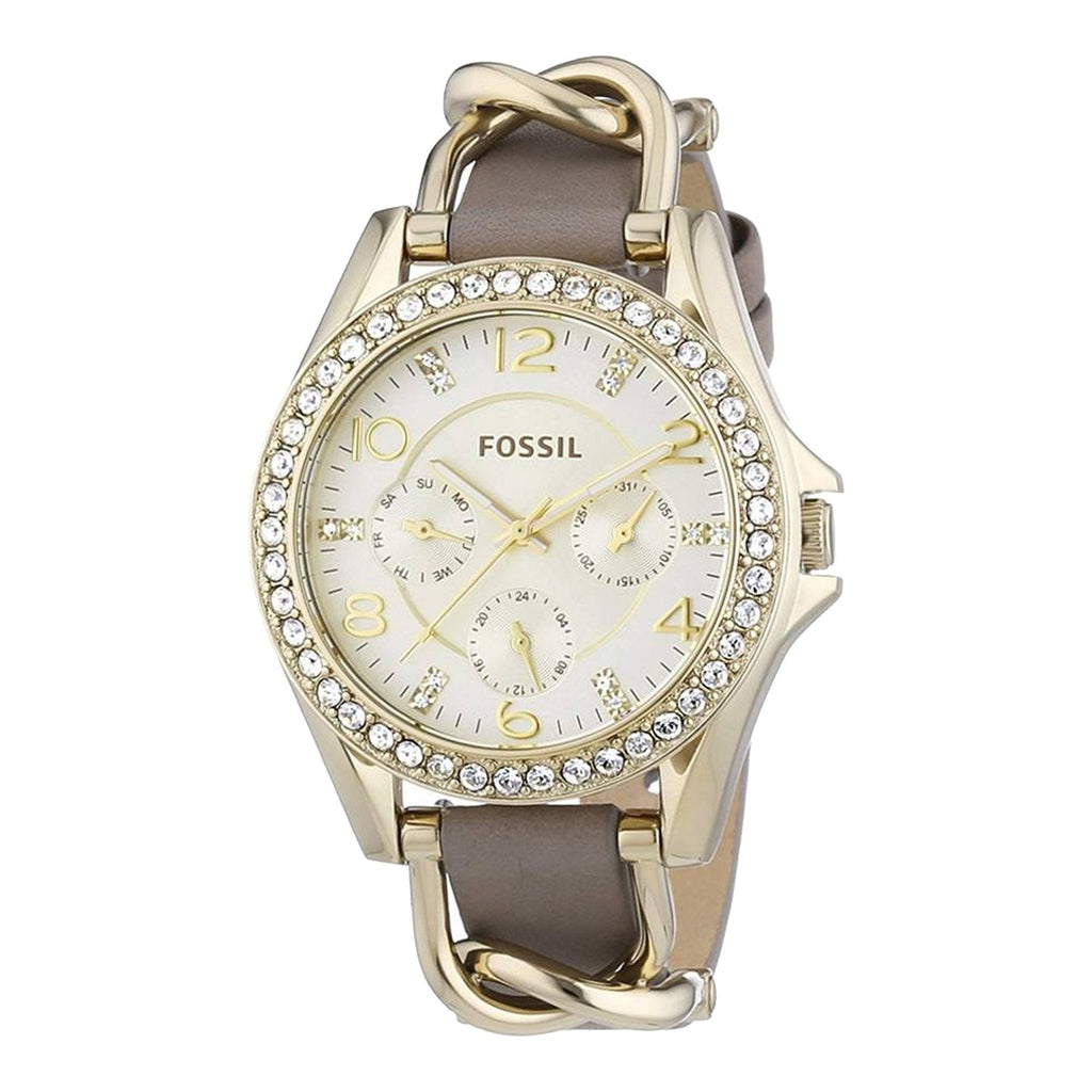 Fossil ES3465 Riley Beige Dial Women's Watch