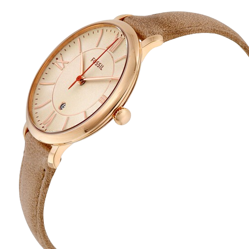 Fossil ES3487 Jacqueline Camel Leather Strap Women's Watch