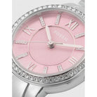 Fossil ES3504 Virginia Pink Dial Silver Steel Strap Women's Watch
