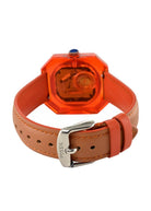 Fossil ES3537 Jam Tangan Wanita Leather Strap Orange Women's Watch