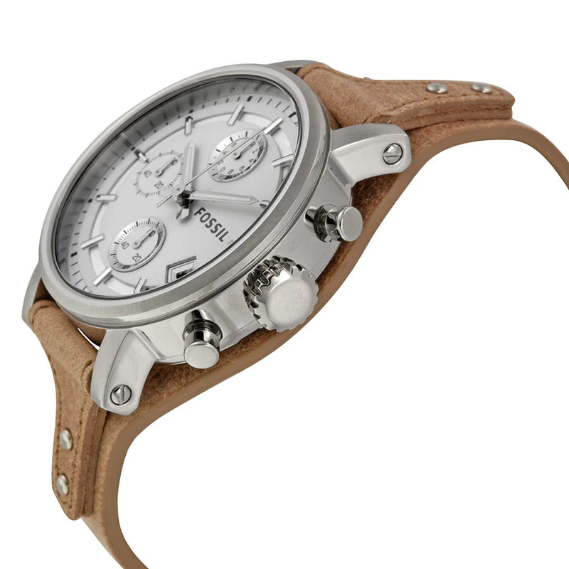 Fossil ES3625 Boyfriend Chronograph White Dial Women's Watch