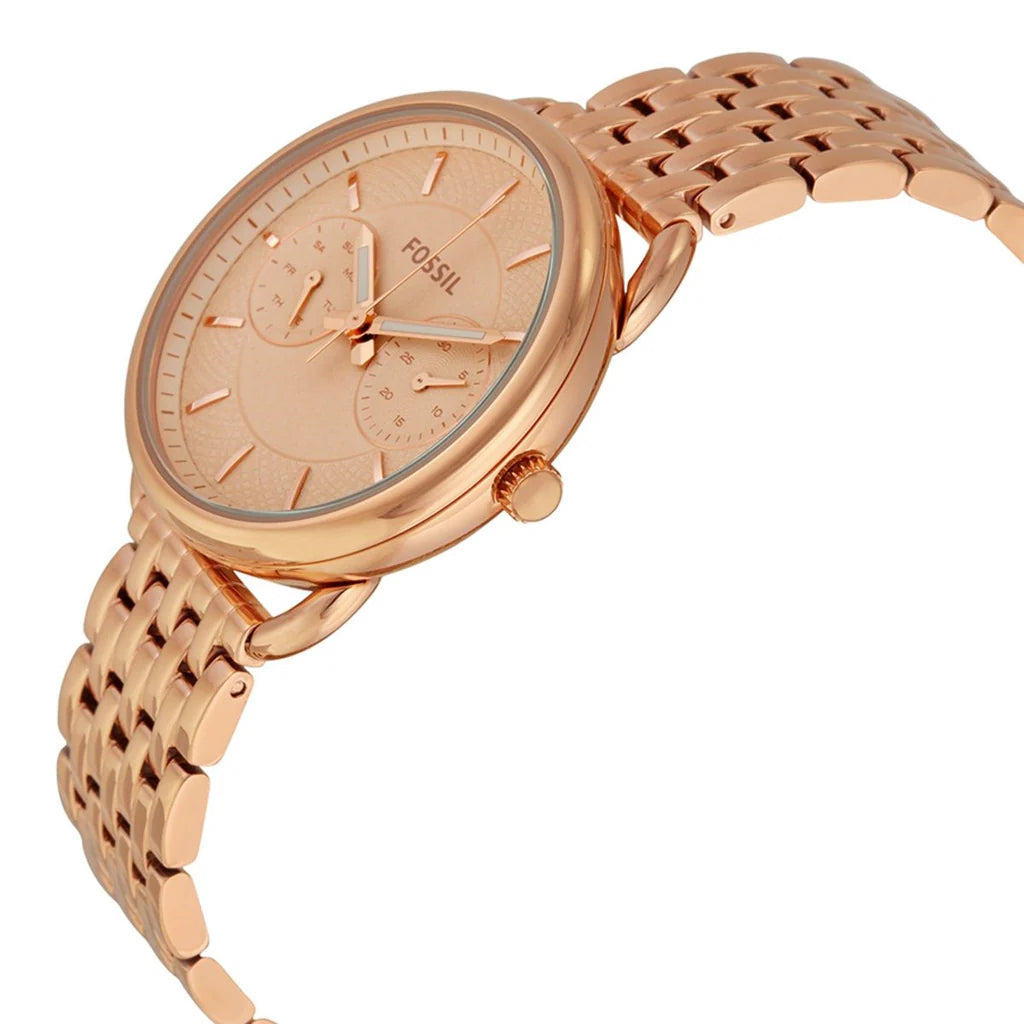 Fossil ES3713 Tailor Multifunction Rose Dial Women's Watch