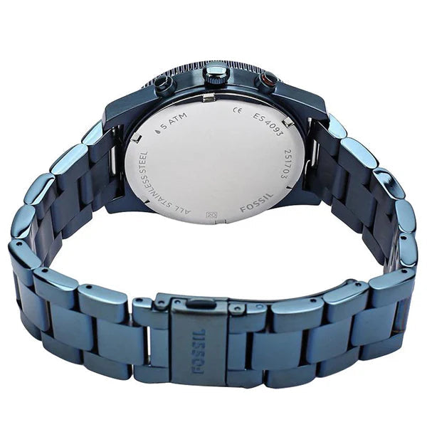 Fossil ES4093 Perfect Boyfriend Navy Blue Dial Women's Watch