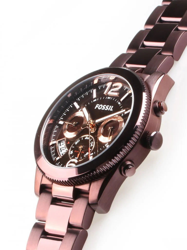 Fossil ES4110 Perfect Boyfriend Wine Red Women's Watch