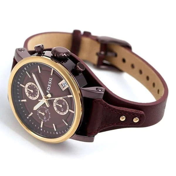 Fossil ES4114 Original Boyfriend Burgundy Dial Women's Watch