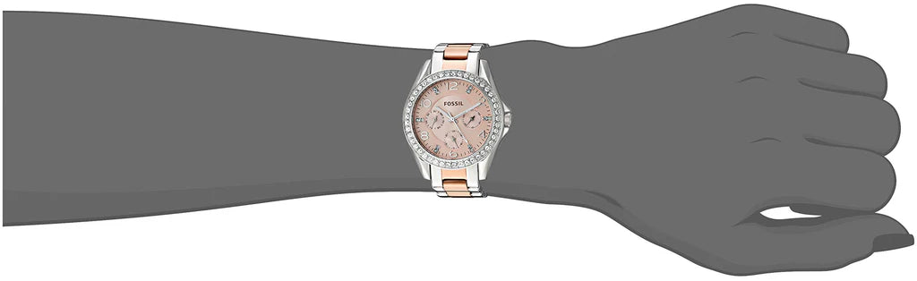 Fossil ES4145 Riley Steel Multifunction Crystallized Women's Watch