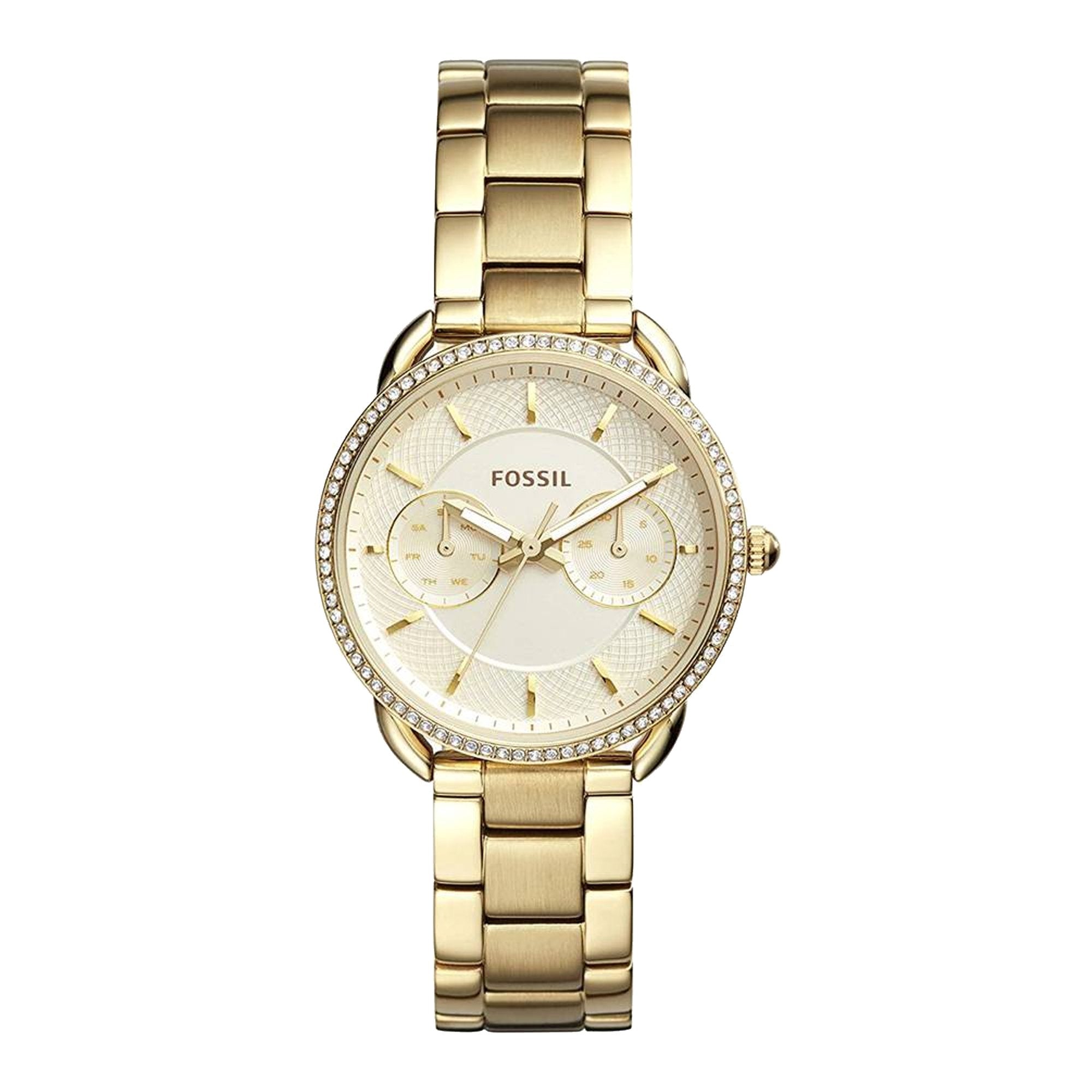 Fossil ES4263 Tailor Gold Stainless-Steel Japanese Quartz Fashion