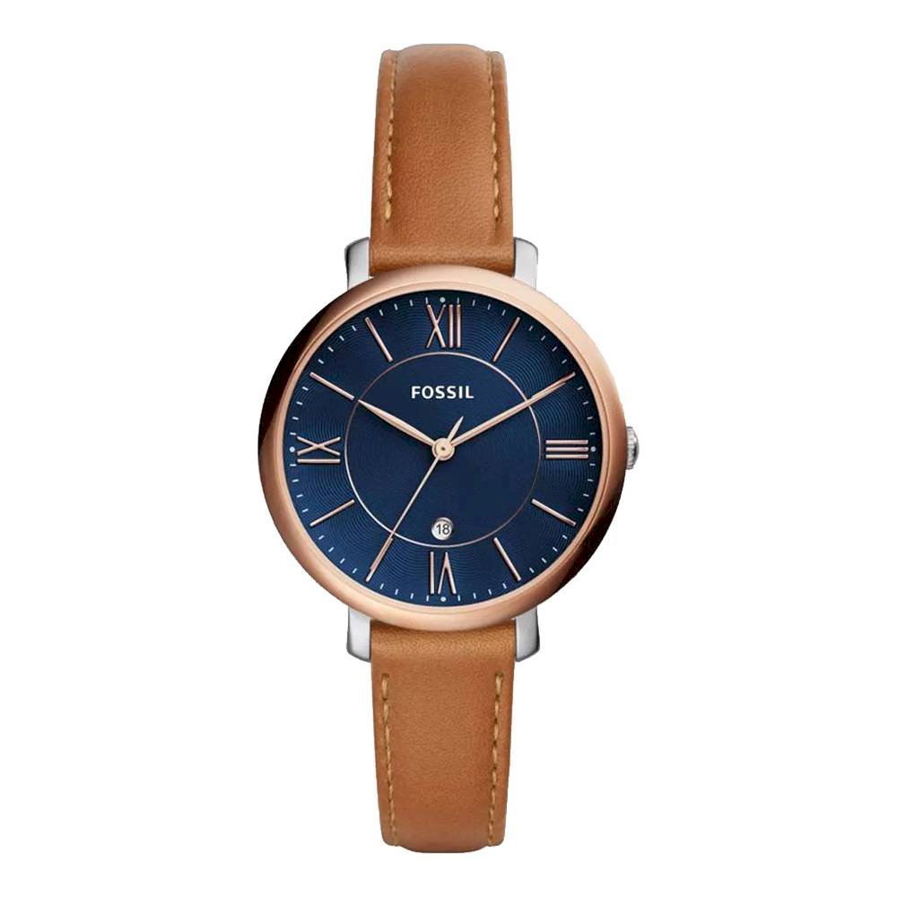 Fossil Jacqueline Navy Leather Watch s-l400.jpg main image 4