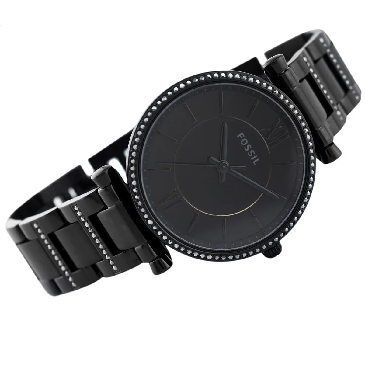 Fossil ES4488 Carlie Black Leather Women's Watch