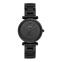 Fossil ES4488 Carlie Black Leather Women's Watch