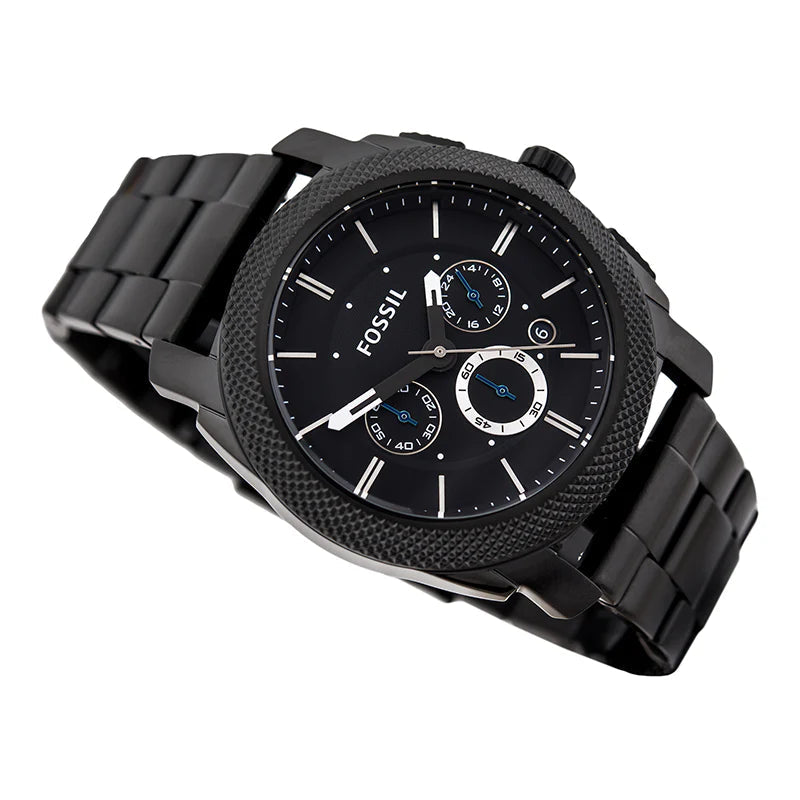 Fossil FS4552 Machine Chronograph Dial Black Ion-plated Men's Watch
