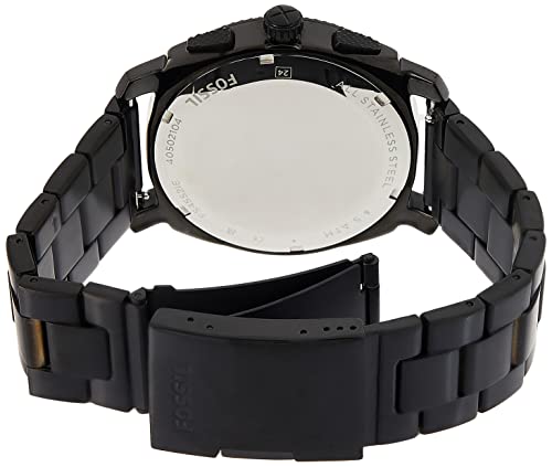 Fossil FS4552 Machine Chronograph Dial Black Ion-plated Men's Watch