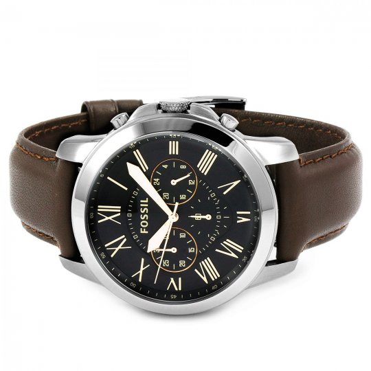 Fossil FS4813 Grant Leather Strap Men's Watch