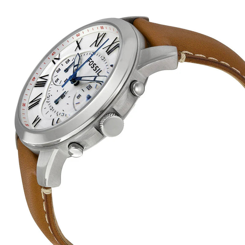 Fossil FS5060 Grant White Dial Men's Watch