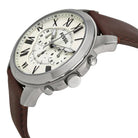 Fossil FS5146 Pilot 54 Chronograph Cream Dial Leather Men's Watch