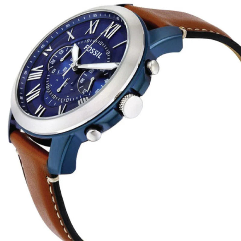 Fossil FS5151 Grant Blue Dial Men's Watch