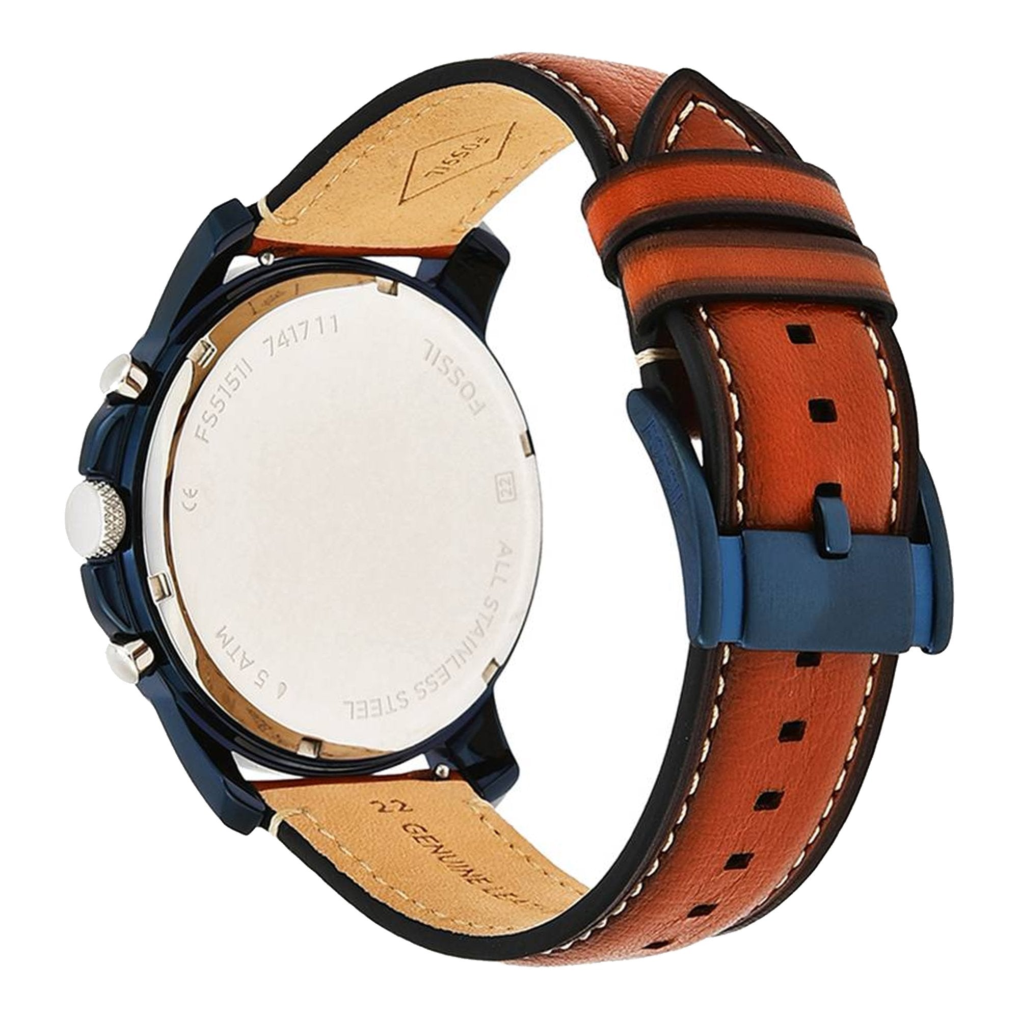 Fossil FS5151 Grant Blue Dial Men's Watch