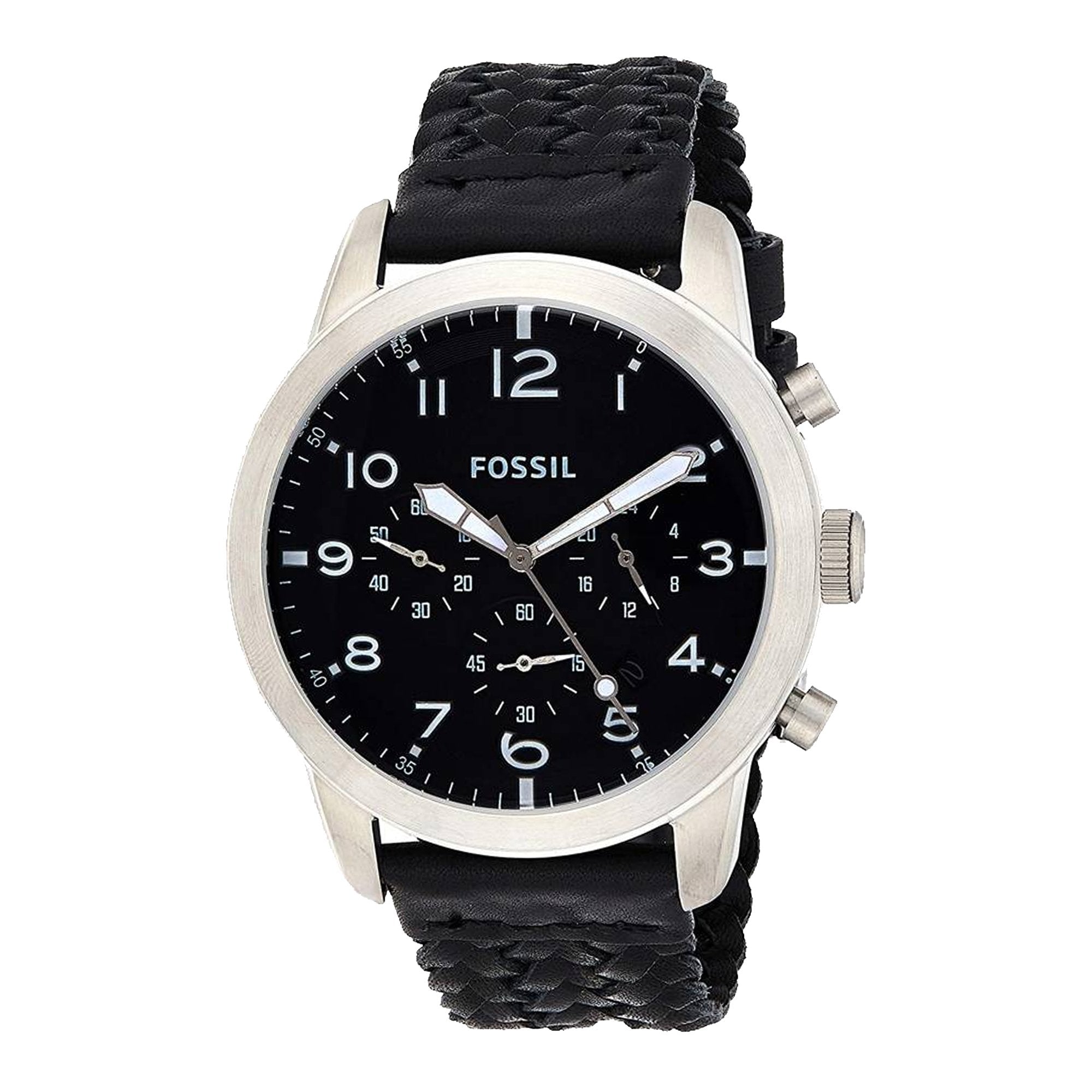 Fossil FS5181 Pilot 54 Chronograph Black Dial Men's Watch