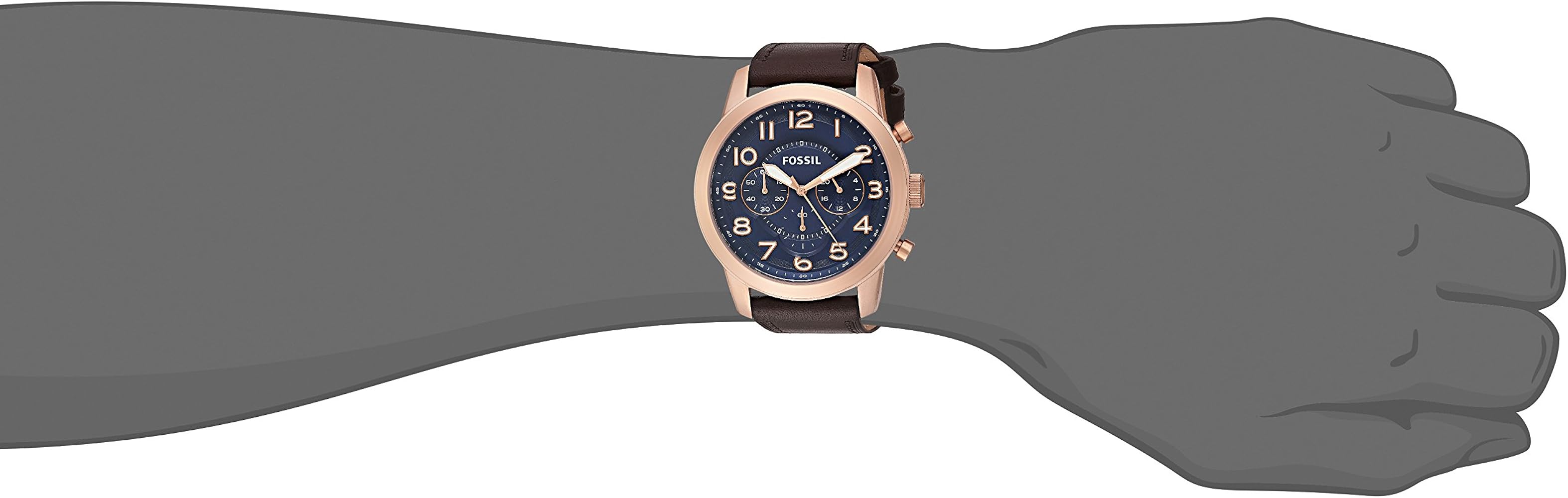 Fossil FS5204 Pilot 54 Chronograph Navy Blue Dial Men's Watch